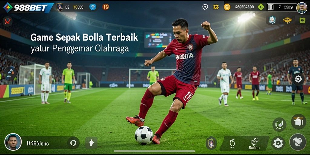 Screenshot gameplay 988BET yang menampilkan pertandingan sepak bola yang seru.