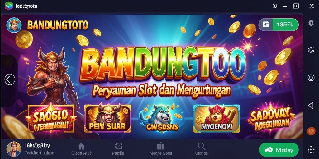 Screenshot gameplay BANDUNGTOTO yang penuh warna dan seru.