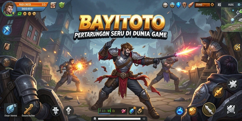 Tampilan gameplay mendebarkan dari <strong>BAYITOTO</strong> saat karakter bertarung dengan penuh aksi.