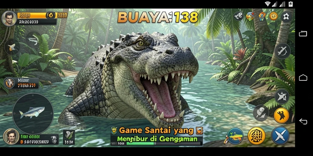 Tampilan gameplay BUAYA138 yang penuh warna dan seru.