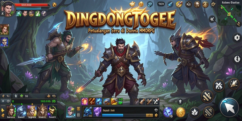 Tampilan seru gameplay DINGDONGTOGEL di dunia MMORPG.