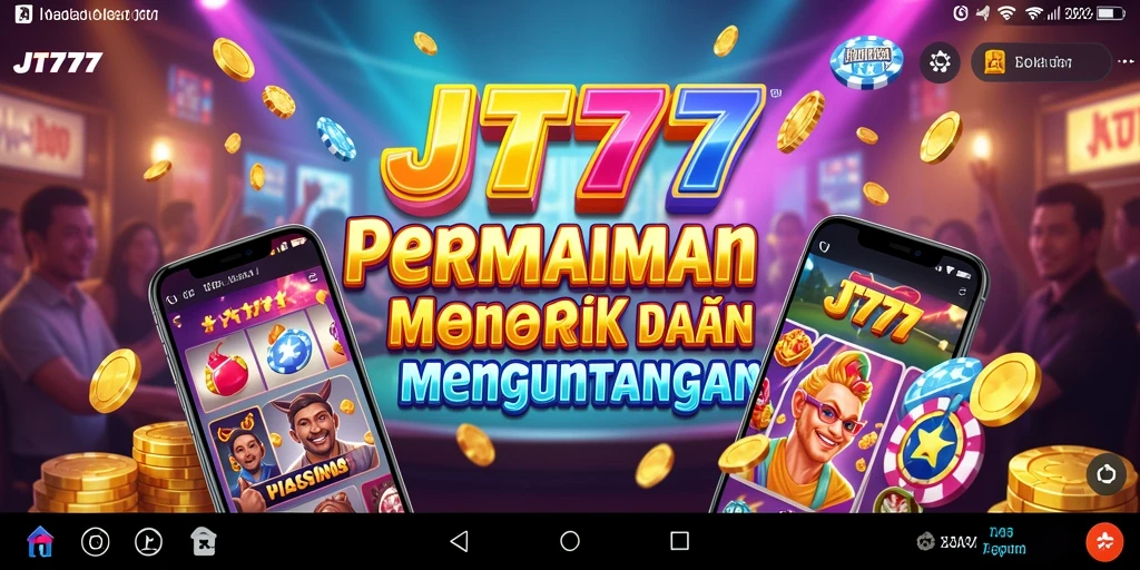 Tampilan menarik dari gameplay Kasino di JT777 yang seru.