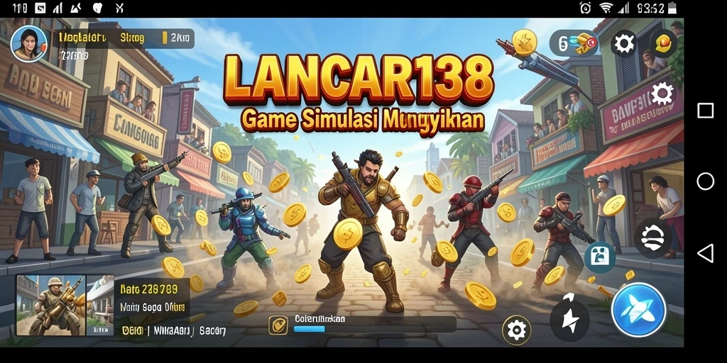 Tangkapan layar gameplay LANCAR138 menampilkan dunia virtual yang kaya.