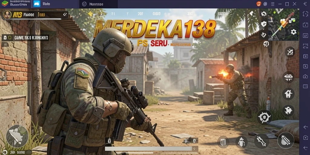 Tampilan gameplay SERU di MERDEKA138, aksi pertempuran yang mendebarkan.