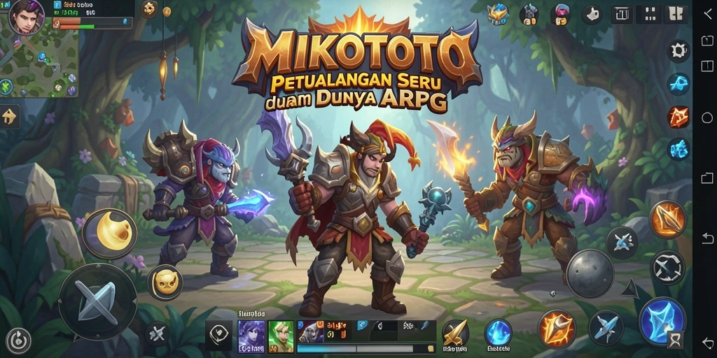 Screenshot utama MIKOTOTO menampilkan aksi seru dalam gameplay ARPG.