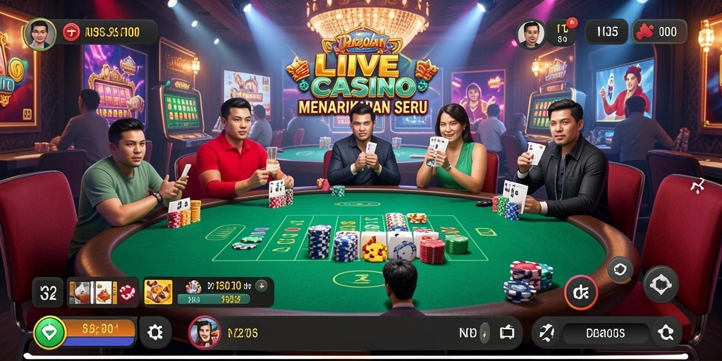 Menampilkan dealer langsung dan pengalaman kasino nyata di N32.