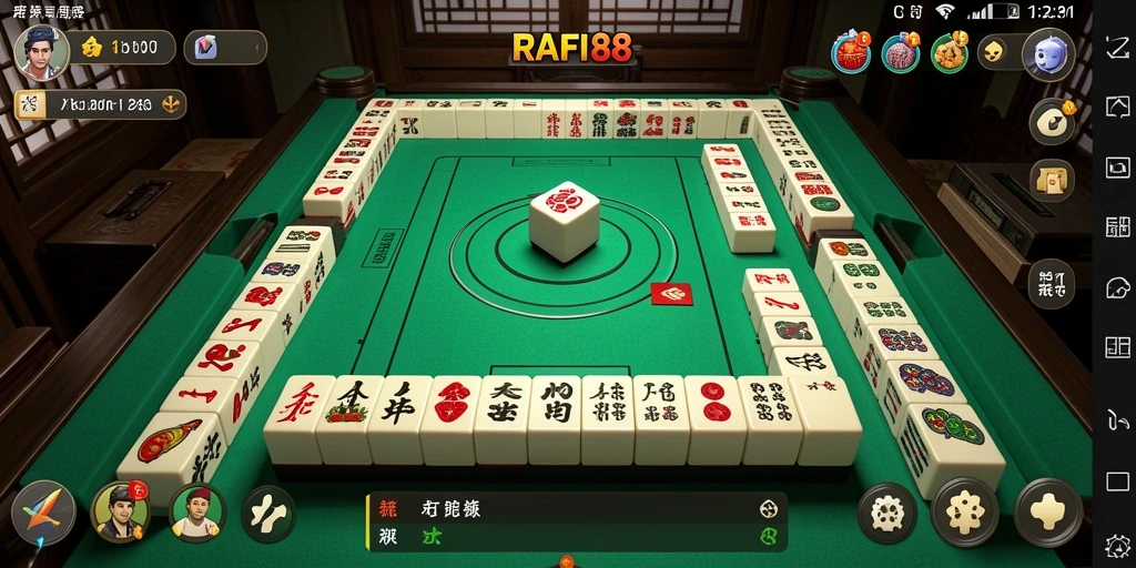 Tampilan gameplay RAFI88 yang menarik dalam permainan Mahjong.