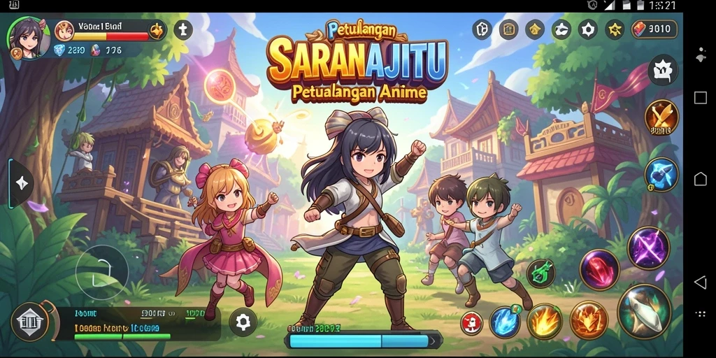 Tampilan gameplay yang memukau dalam <strong>SARANAJITU</strong>