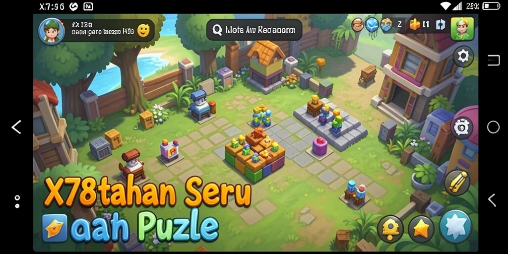 Tangkapan layar X78 menampilkan gameplay mendebarkan dengan puzzle menantang.